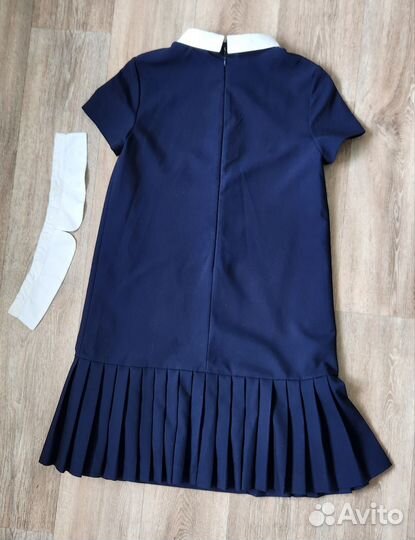 Платье школьное р.164,р.128 Gulliver т.синее