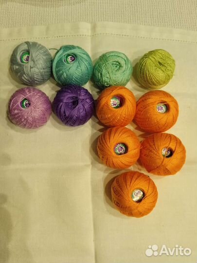 Нитки вязальные Ирис хлопок 100