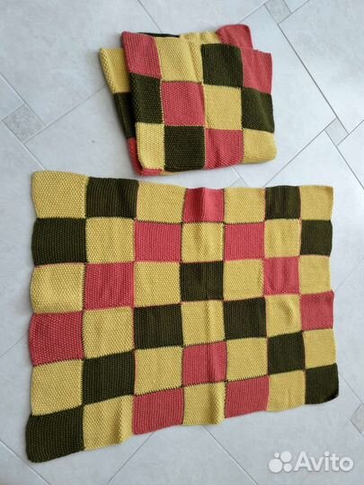 Плед детский вязаный ручная работа