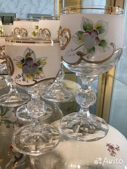 Бокалы Фужеры Рюмки Чехия наборы