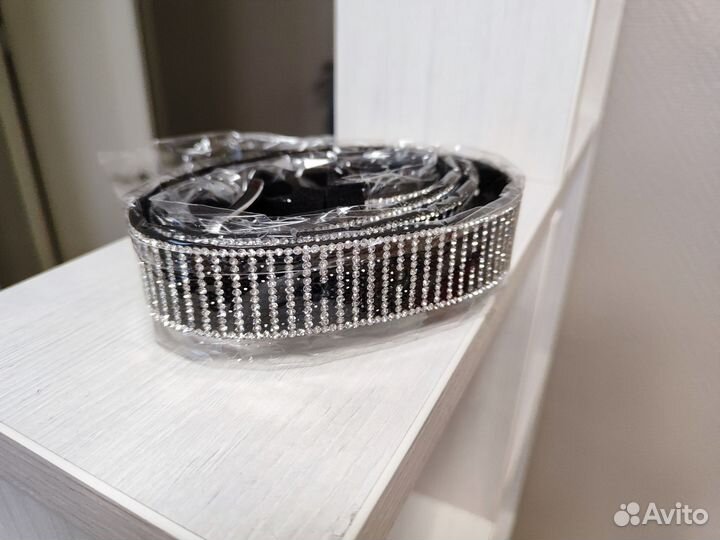 Ремень со стразами