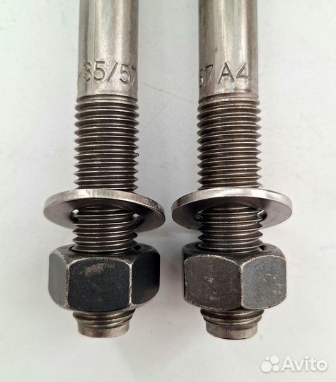 Клиновой анкер MKT B 20-35-57/180 A4 нерж. сталь