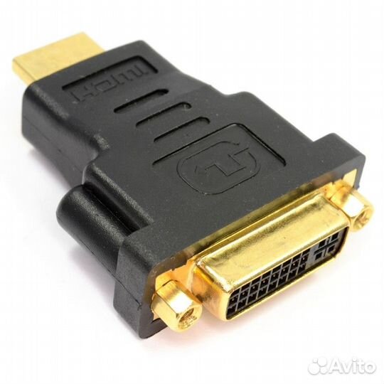 Переходник hdmi (М штекер) - DVI-D (F гнездо)
