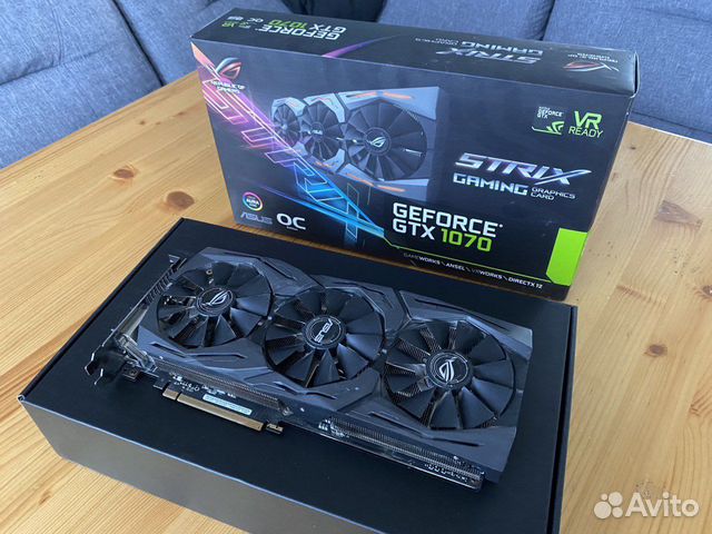 Видеокарта Asus GeForce GTX 1070 strix