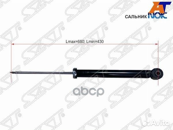 Амортизатор задний chevrolet cruze/opel astra J