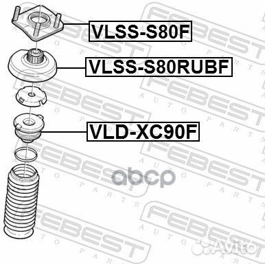 Vlss-S80F опора амортизатора переднего Volvo S