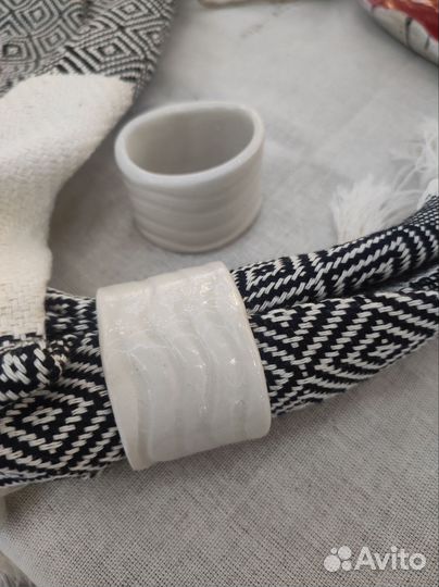 Керамические кольца для салфетки, сервировки