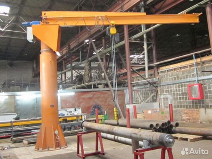 Кран консольный электрический 4м 1т
