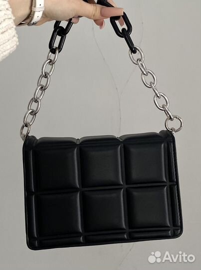 Сумка O'Stin женская черная со стразами