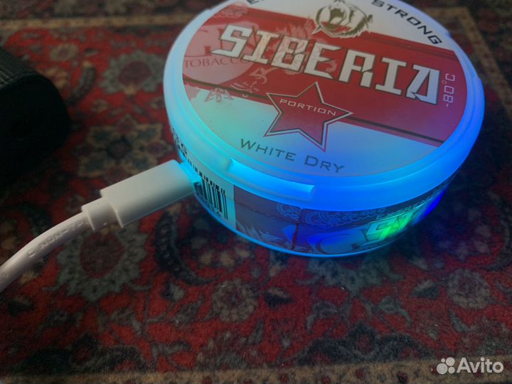 Беспроводная зарядка шайба снюса Siberia Odens