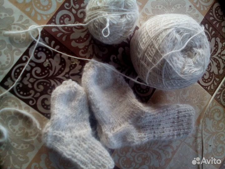 Пряжа натуральная- носки