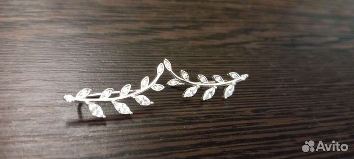 Серебряные серьги каффы