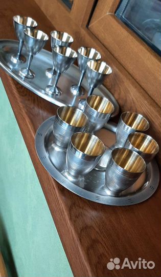 Стопки и Рюмки на подносе Мнц СССР (наборы)