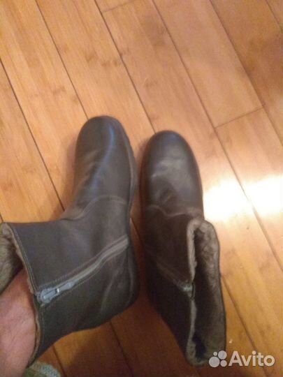 Зимние ботинки новые, натуральные кожа и мех