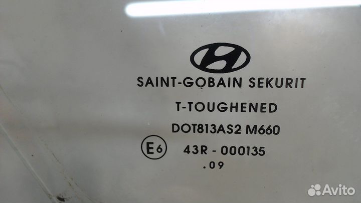 Стекло форточки двери Hyundai i20, 2009