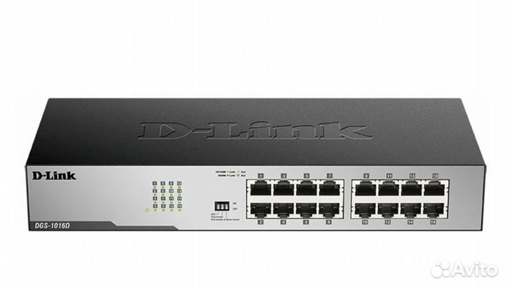 Коммутатор неуправляемый D-link DGS-1016D/I1A