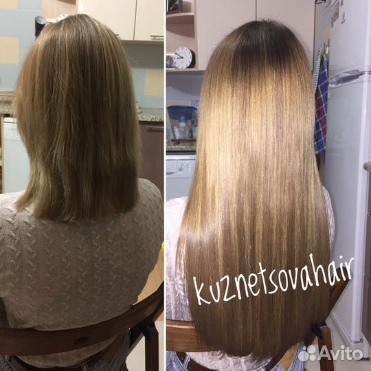 Наращивание волос, мелирование, окрашивание