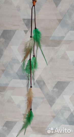 Украшения для волос с перьями на резинке