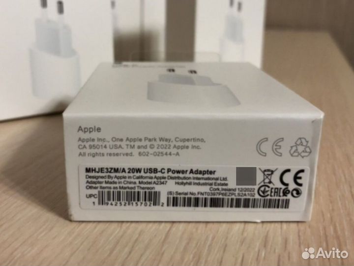 Блок питания apple 20w