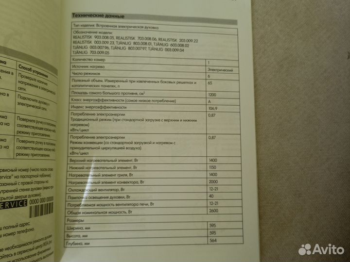 Духовой шкаф на запчасти