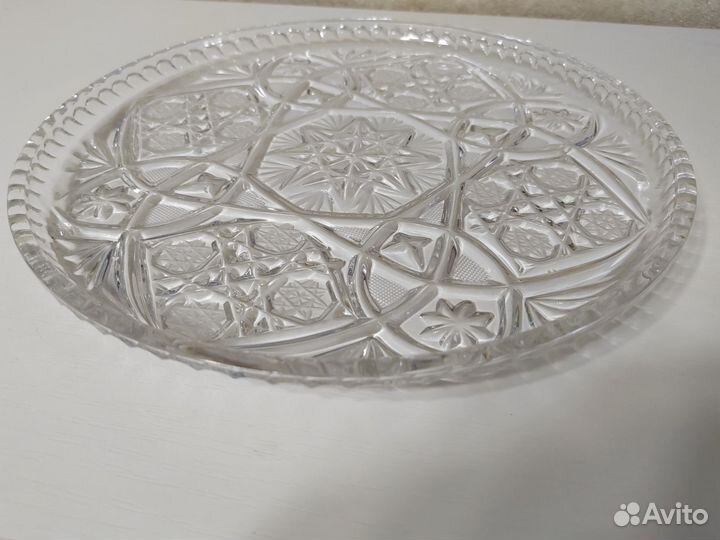 Хрустальный поднос СССР
