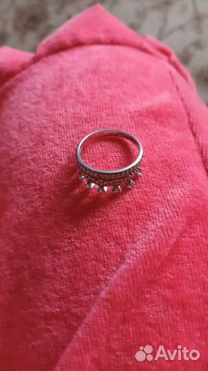 Серебряное кольцо корона