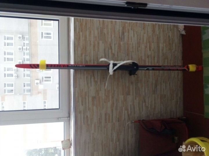 Лыжи пласт.с раздвиж.креплениями 160см