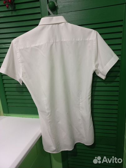 Рубашка белая на школьника - Безрукавка