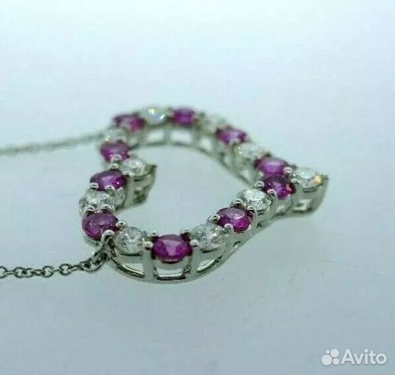 Золотое колье Tiffany 1.5 ct