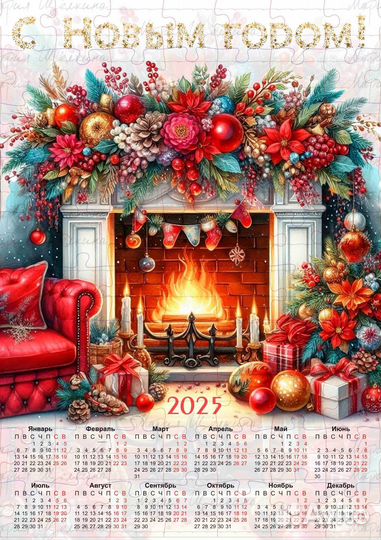 Календарь на 2025 г магнитный