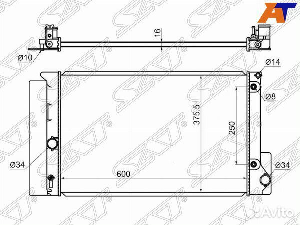 Радиатор toyota corolla