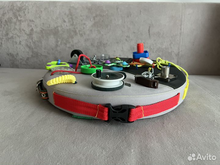 Мягкий круглый бизиборд Bizy toys