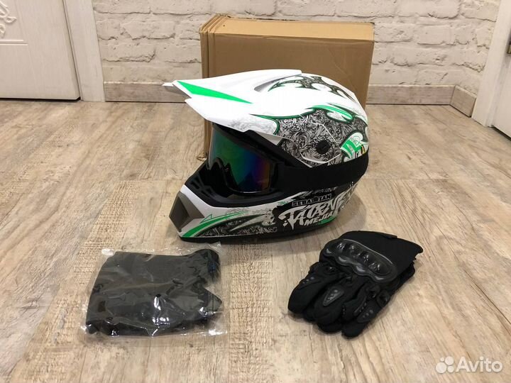 Шлем для мотокросса очки перчатки джерси мото