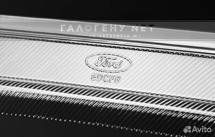 Стекло фары Ford Focus 2 2005-2008 дорест (левое)