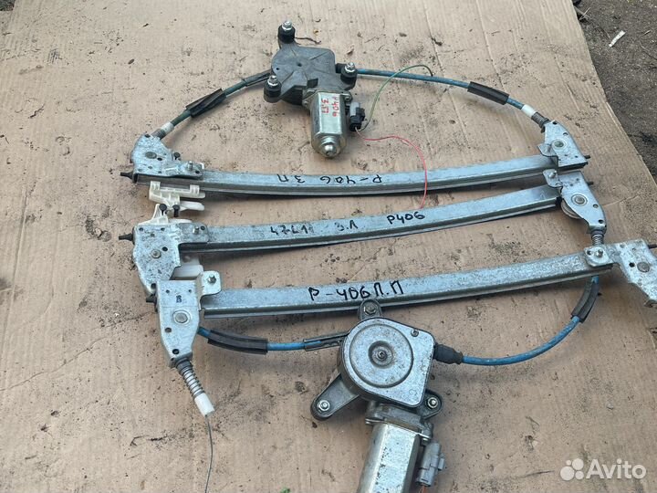 Стеклоподъемники задний прав и лев на Peugeot 406