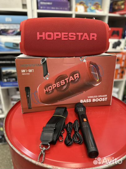 Колонка Hopestar A6 Max с микрофоном 80Вт