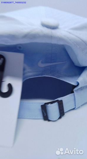 Бейсболки nike бело-голубые (Арт.94043)