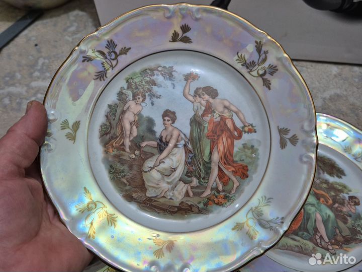 Блюдо овальное большое, круглое