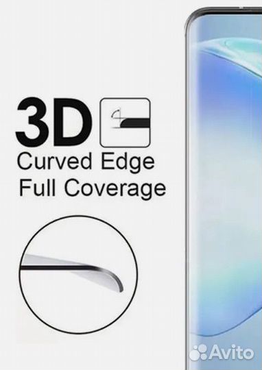 Защитное стекло с скруглеными краями на s 22 ultra