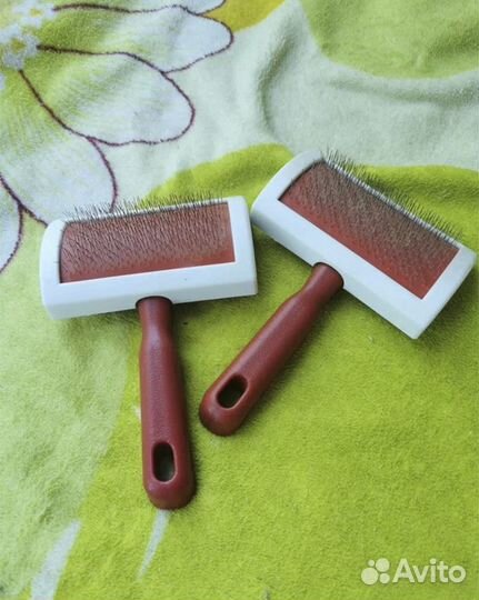 Щётка пуходёрка для шерсти животных 1 шт