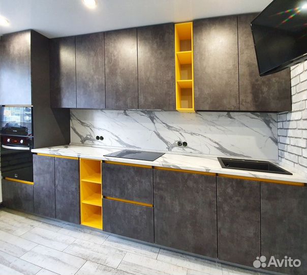 Кухонный гарнитур. Прямая кухня ксп:19985