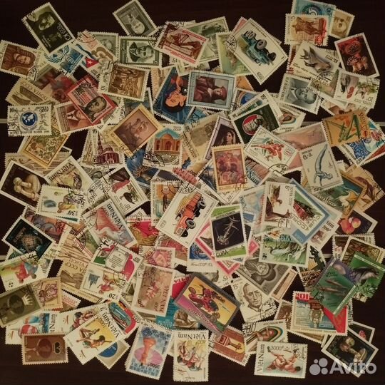 Почтовые марки 200шт без повторов