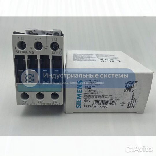 Контактор Siemens 3RT1026-1AP00