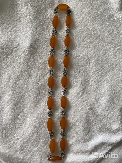 Редкое янтарное винтажные колье, Прибалтика, 70 гр