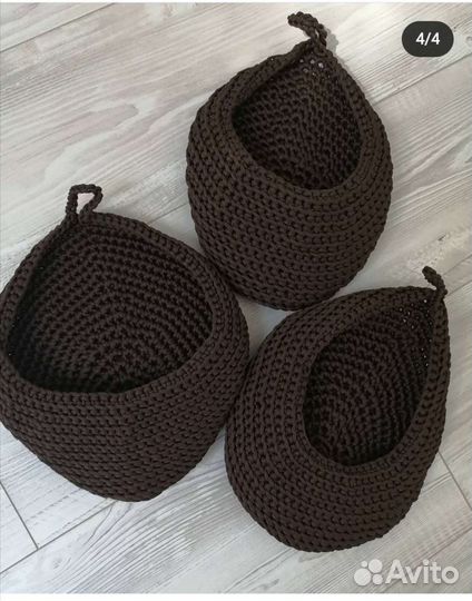 Вязанная корзина, система хранения