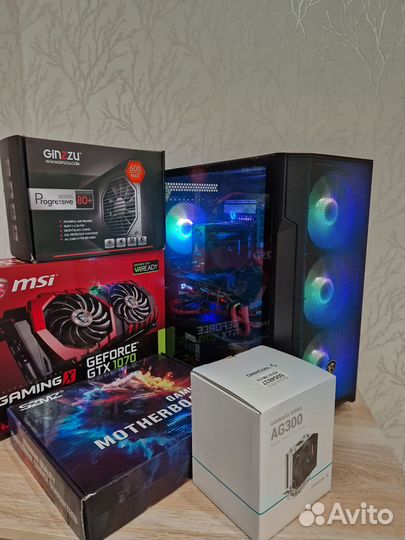 Игровой компьютер intel Е5 1650v4/GTX 1070/16gb