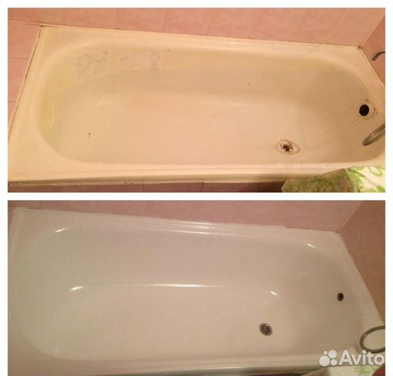 Реставрация ванн, жидкий акрил, ремонт ванны