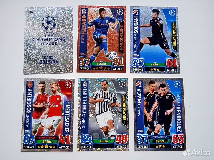 Topps Лига Чемпионов уефа 2015-2016. Match Attax