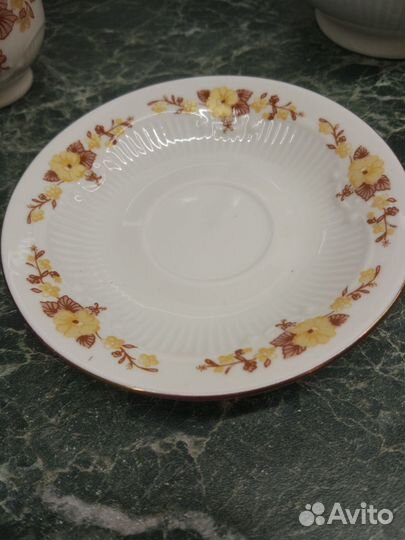 Сервиз кофейный фарфоровый на 3 персоны гдр