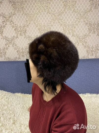 Шапка норковая женская